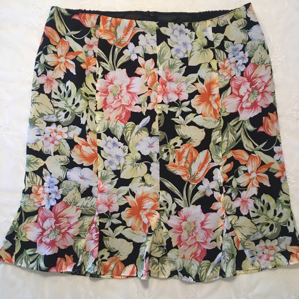 Talbots Floral Skirt - Size 22W